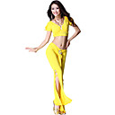 Dancewear Short Sleeve Crystal Cotton Belly Dance Top and Pant for Ladies More Colors