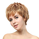 Capless Kurze Blonde Gerade synthetische Perücken