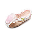 Hecho a mano zapatos de baile de lona Split-Ballet Slipper único con encajes para los niños