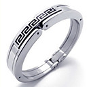 los hombres de acero de titanio pulsera de moda (5,2 * 6,7 * 1,3 cm)