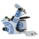 Blue and White Porcelain Coil Tatoo Machine Gun for Lining and Shading