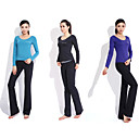 Yoga Ternos casual sportswear dois conjuntos (Yoga de manga comprida T-shirt + calças de ioga)