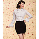 TS VINTAGE Lace Collar Flare Sleeve Blouse Shirt