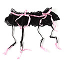 4 Straps Glamour Lace With Bowknot Wedding Garter(More Colors)