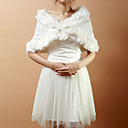 Nice Faux Fur & Lace Evening/Wedding Shawl