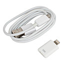 Micro USB to Lightning Charge and Data Adaptor with 1 Meter Micro USB Cable for iPhone 5, iPad Mini and iTouch 5