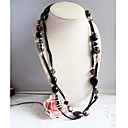 Vintage Leren Dames Bib Necklace