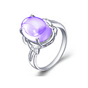 925 Sterling Silver Powder Crystal Ring(4.95carat)(9.5*13.5mm)