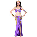 Performance Dancewear Spandex with Flowers Belly Dance Outfit For Ladies More Colors