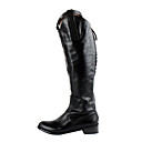 Leather Low Heel Knee High Boots With Zipper Party / Evening Shoes