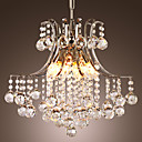 ASHE - Lustre Moderno Cristal com 5 Lâmpadas