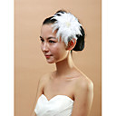 Femmes de mariée plumes Blanches Bandeaux