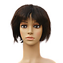 100% humano Remy Cabello Hand Tied Lace Front Curl 8 Pulgadas pelucas de pelo de varios colores para elegir