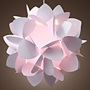 60W Artistic Pendant Light with 1 Light in White Floral Design