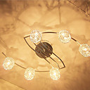 20W G4 Iron and Aluminum S Type Flush Mount Light with Crystal Shades