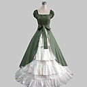 Manches courtes-parole longueur coton vert Pays Robe Lolita