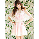 Women's Cape Collar Pleated Dress
