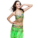 Performance Dancewear Belly Top And Belt Polyester With Sequined Style