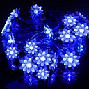 2.5M Blauwe Lotus LED Slinger lamp met 20 LED's - Kerst & Halloween decoratie (gebruik batterij)