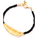 pulsera tejida hoja larga de las mujeres