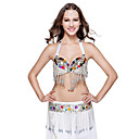 Dancewear Polyester With Beading /Tassels Performance Belly Top/Belt For Ladies More Colors