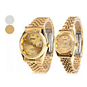 Couple Style Fashion Unisex Steel Analog Quartz Wrist Watch (Silver)