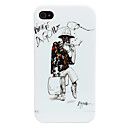 Old Man Pattern Hard Case for iPhone 4/4S