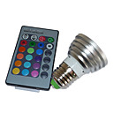 5W Multi-color LED Bulb with Remote  (4 Packs)