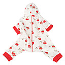 Strawberry Girl Pattern Pet Hoodie Jumpsuits for Dogs(XS-M)