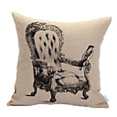 Royal Chair Print Decorative Pillow Cover