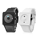 Paire de Montres Tendances, En Silicone - Blanche et Noire