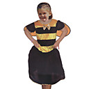 Cute Bee Black and Yellow Velvet Kids Costume
