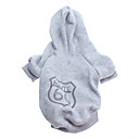 Route 66 Style Fleeces Hoodies for Dogs(Gray,XS-L)