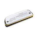 huang - (102) blues harp zilver boot harmonica 10 holes/20 tonen