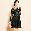 TS Lace Backless Velvet Dress