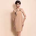 TS Simplicity Pan Collar Zipper Decor Dress