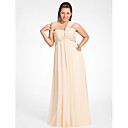 Sheath/Column One Shoulder Floor-length Chiffon Evening Dress