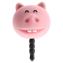 Estilo lindo del cerdo de 3,5 mm para auriculares Jack Anti-Dust Kit para iPhone y otros