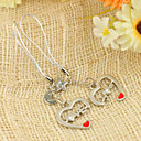 "Love You" Cut-out Llavero Lover (Juego de 4 pares)