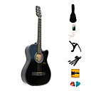 MATILDA - (Colorful Strings) 38" Beginner Acoustic Guitar Outfit (Black)
