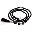 Fundamentales de las mujeres Rhinestone Perla Colgante borlas