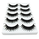 5 Pair Black Fiber eyelash False Eyelashes (5-014)
