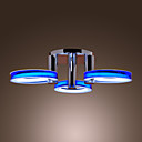 Comtemporary Acrylic Flush Mount Lights with 3 Lights in Rings Design