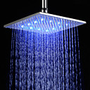 10 inch Brass Shower Head with Color Changing LED Light