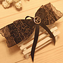 Women's Golden Embroidery Lace Bow Top Hair Clip