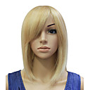 Capless 100% Human Hair Golden Short Straight Bob Hair Wig