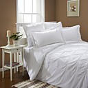 White Hand-Made 250TC Twin / Queen / King 3-Piece Duvet Cover Set