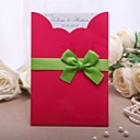 Personalized Elegant Wedding Invitation With Ribbons - Set Of 50