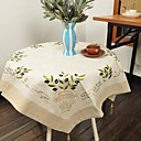 Classic Grey Cotton Floral Table Cloths