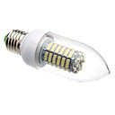 E27 8W 138x3528SMD 620LM 6000-6500K Natural White Light LED kaars lamp (220V)